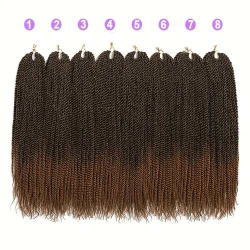 crochet braids twist crochet hair 8 packs pre looped micro twist braiding hair ombre crochet braids for women