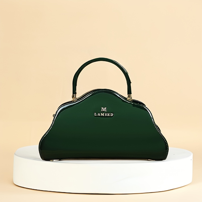 Fashionable Women's Shoulder Bag, Painted Cowhide Crossbody Bag with Adjustable Strap