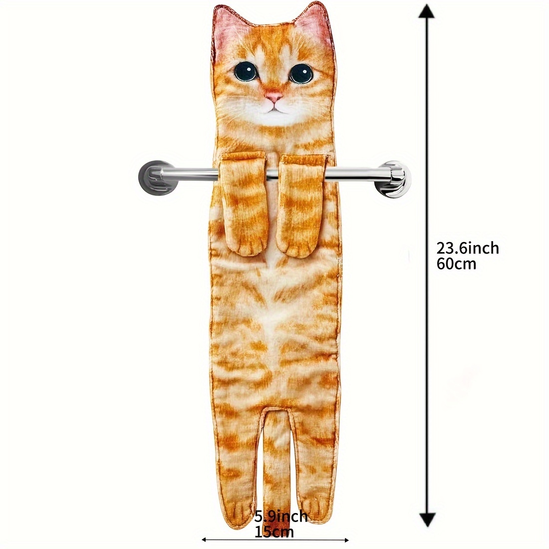 TEMU Cat Towels For Bathroom - Decorative Cat Decor Hanging Towels-unique Day Valentines Day Housewarming For Women