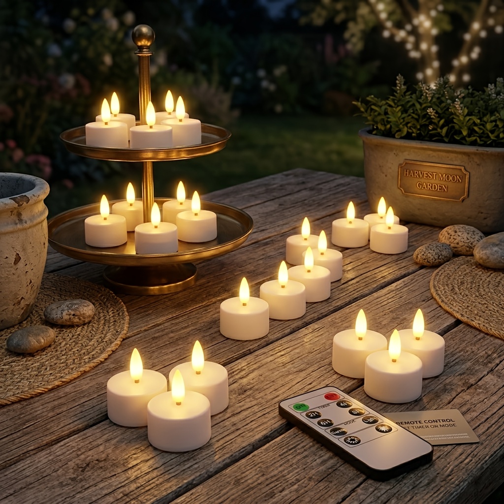 2er-Set Flammenlose LED-Kerzen Mit Fernbedienung – Acryl-Säulenleuchte Mit Schirm, Warmweiß, Flackernd – Batteriebetrieben, Für Zuhause, Hochzeit & Weihnachten