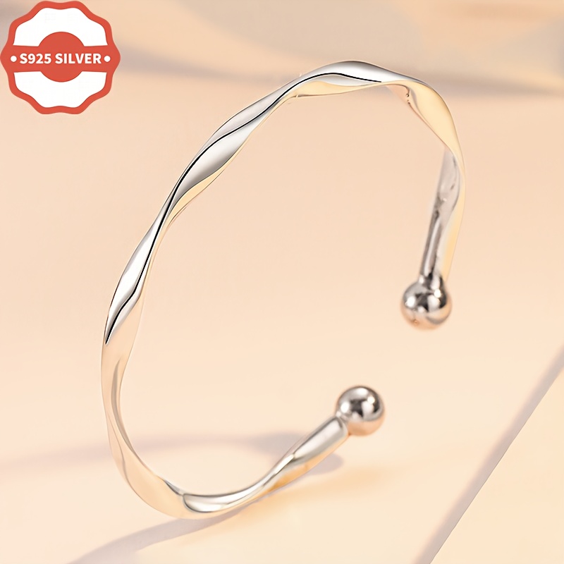 

925 Möbius Bracelet, Hypoallergenic, & , 18k Plated, 3.5g, For Women, For & , Includes -oxidation Box