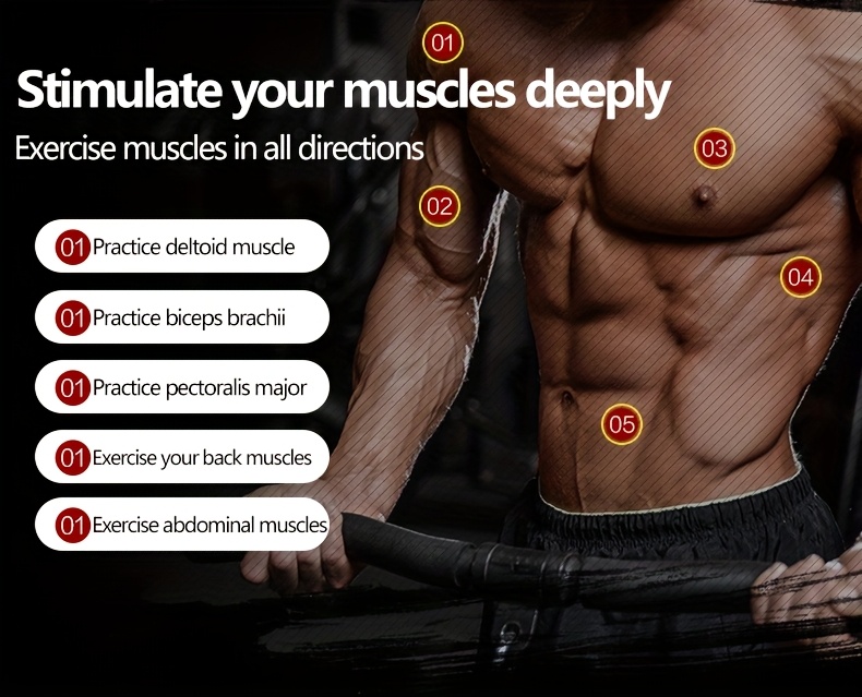 [Arm And Chest Muscle Trainer] Peak Condition, Versatile Arm & Chest Muscle Trainer - Adjustable Resistance, Multi-Function Fitness Bar for Men