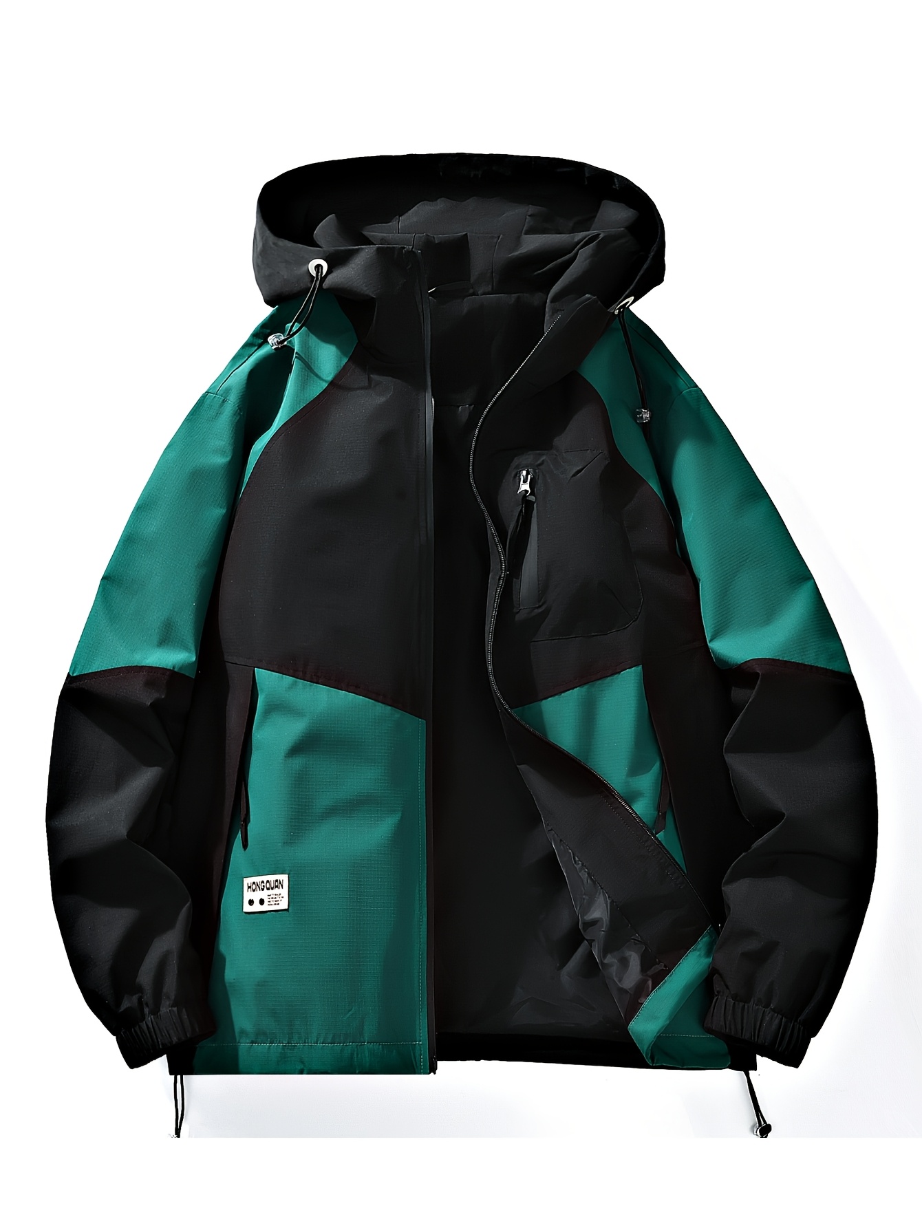jingmo     s spring/autumn hooded workwear trendy mountain style outdoor color-block casual jacket 8923 0