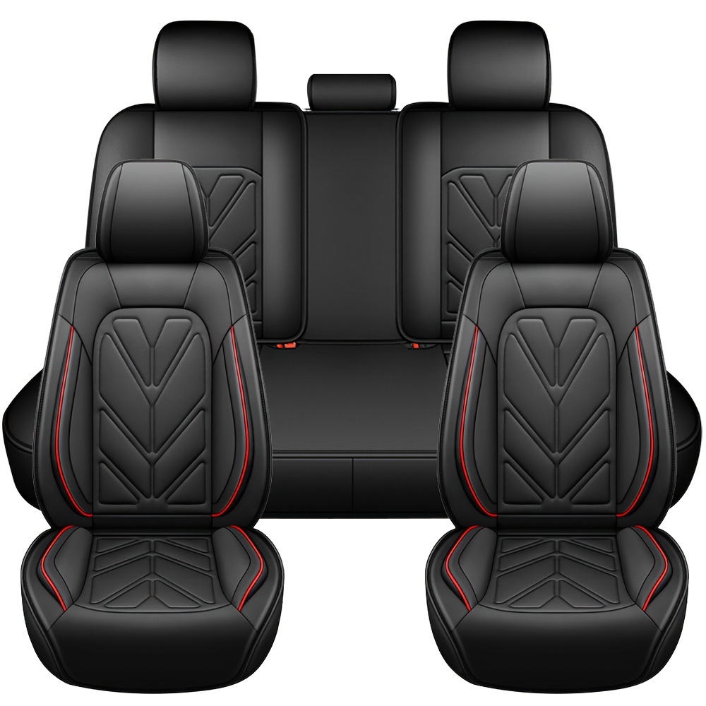 5pcs universal car seat covers full set pu leather Temu