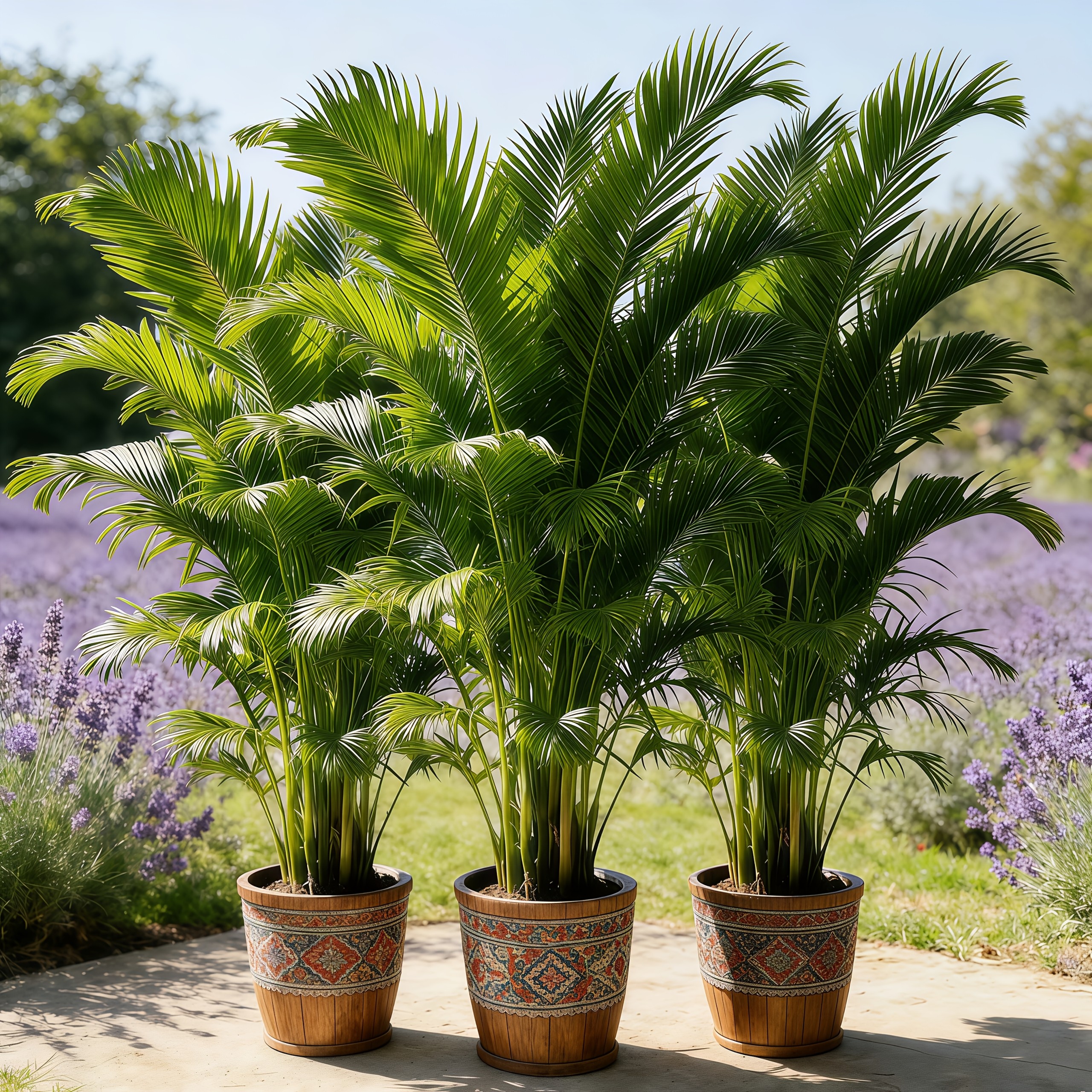 Special Offer for a Single Piece - Large Outdoor Artificial Plant - Fan Palm | Huge Thick Broad Leaves, Lush And Expansive Crown, Highly Decorative | Suitable for Various Settings Such As Indoor/Outdoor Gardens, Yards, Lawns, Balconies, Porches