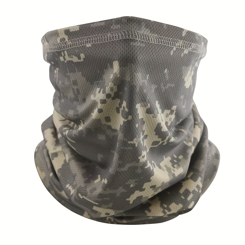 Camo Polyester Seamless Fishing Mask Neck - Temu