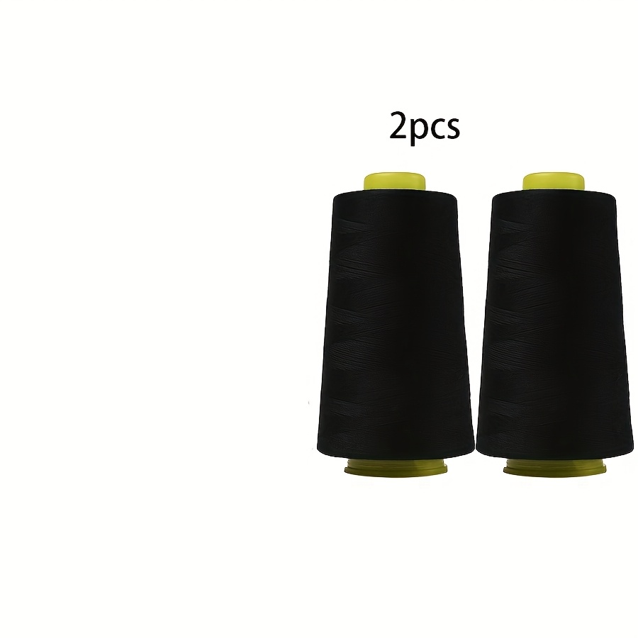 2 Rolls Of Black And White Household Sewing Thread, 800 Meters Of Sewing Machine Thread, High-quality Support For Home And Industrial Household Sewing Machine Use
