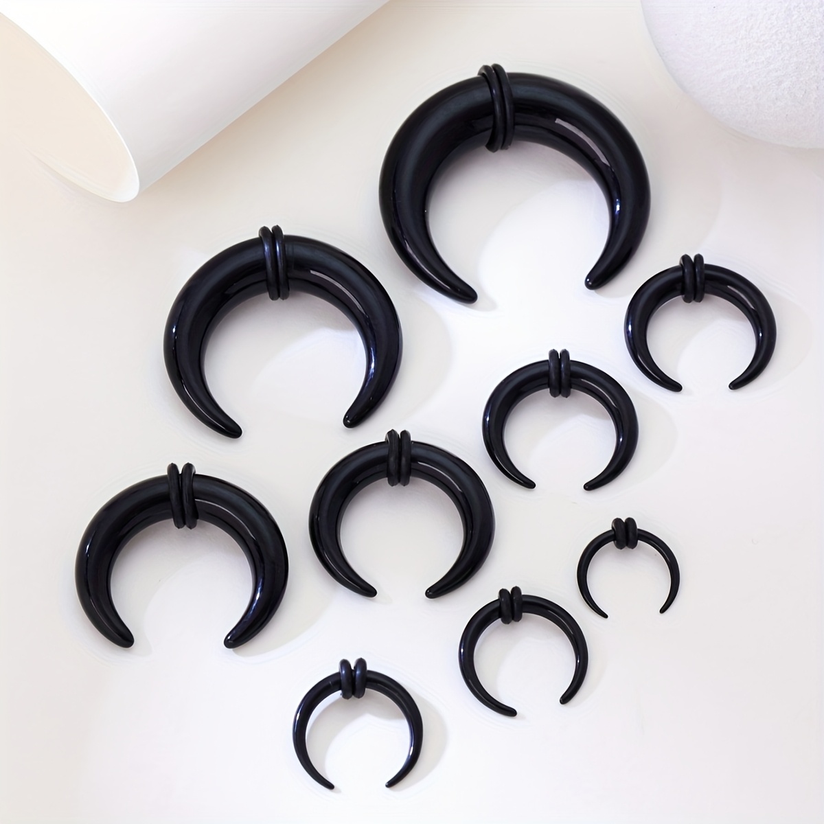 9pcs Horn-shaped Ear Lobe. , Personalized Ear Lobe Ear Expander Piercing