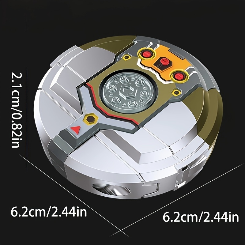 Transformers: Miniature Creative Toy, Transformable for Man, Desktop Ornament, Relax, Cool, Two-in-One Finger Spinner, Creative Birthday Gift