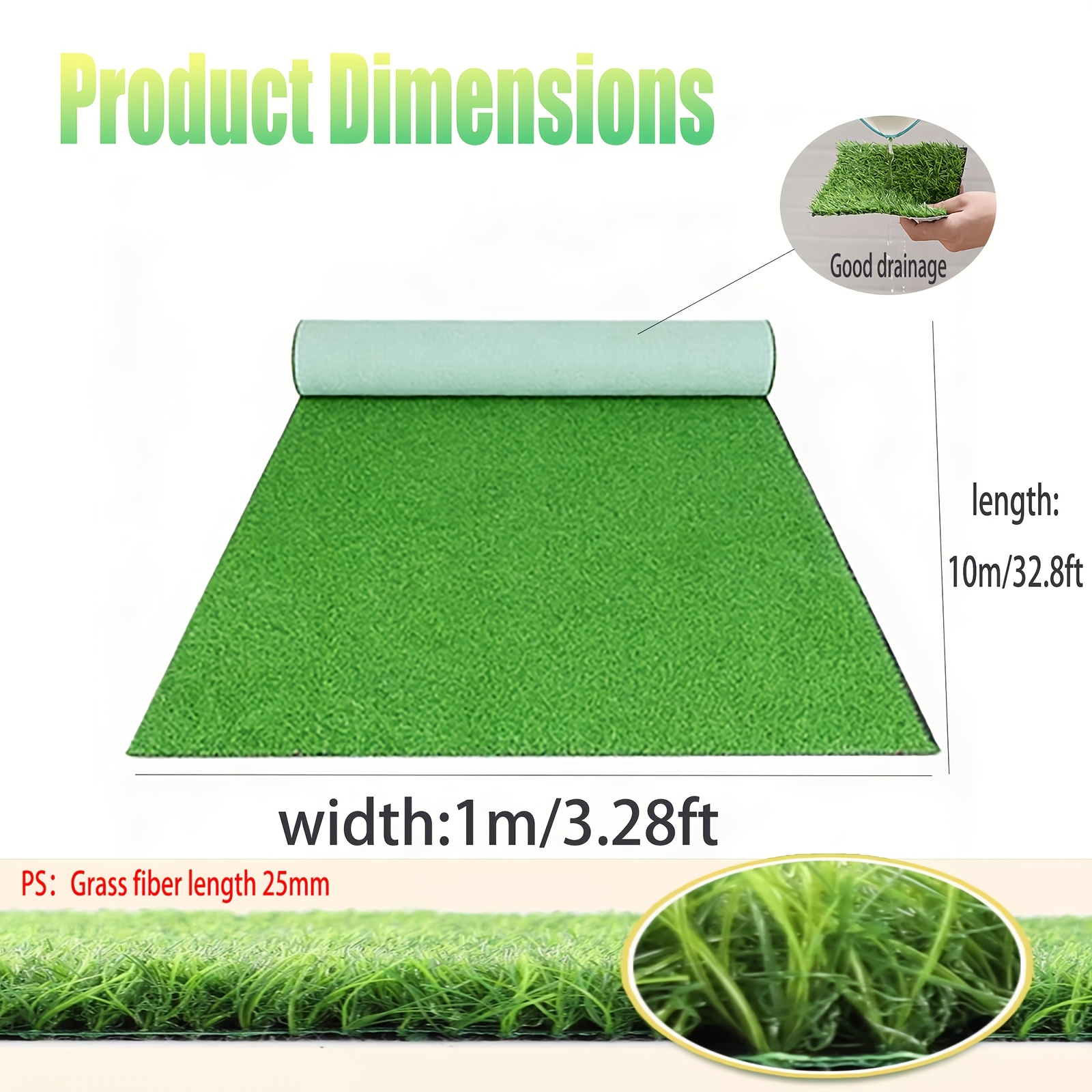 Image of Premium Artificial Turf, Realistic , Suitable For Indoor And Outdoor Garden Patio Balcony Landscape With Fake Turf, Etc.