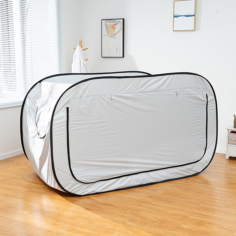 Camping Private Tent, 2-Door Tent Breathable And Shading Home Comfortable Easy Setup Enclosed Shelter Portable Mattress Double-Door Tent Reinforced Seams Shading Outdoor Camping Tent, Suitable for Indoor And Outdoor, Avoiding Mosquito Bites