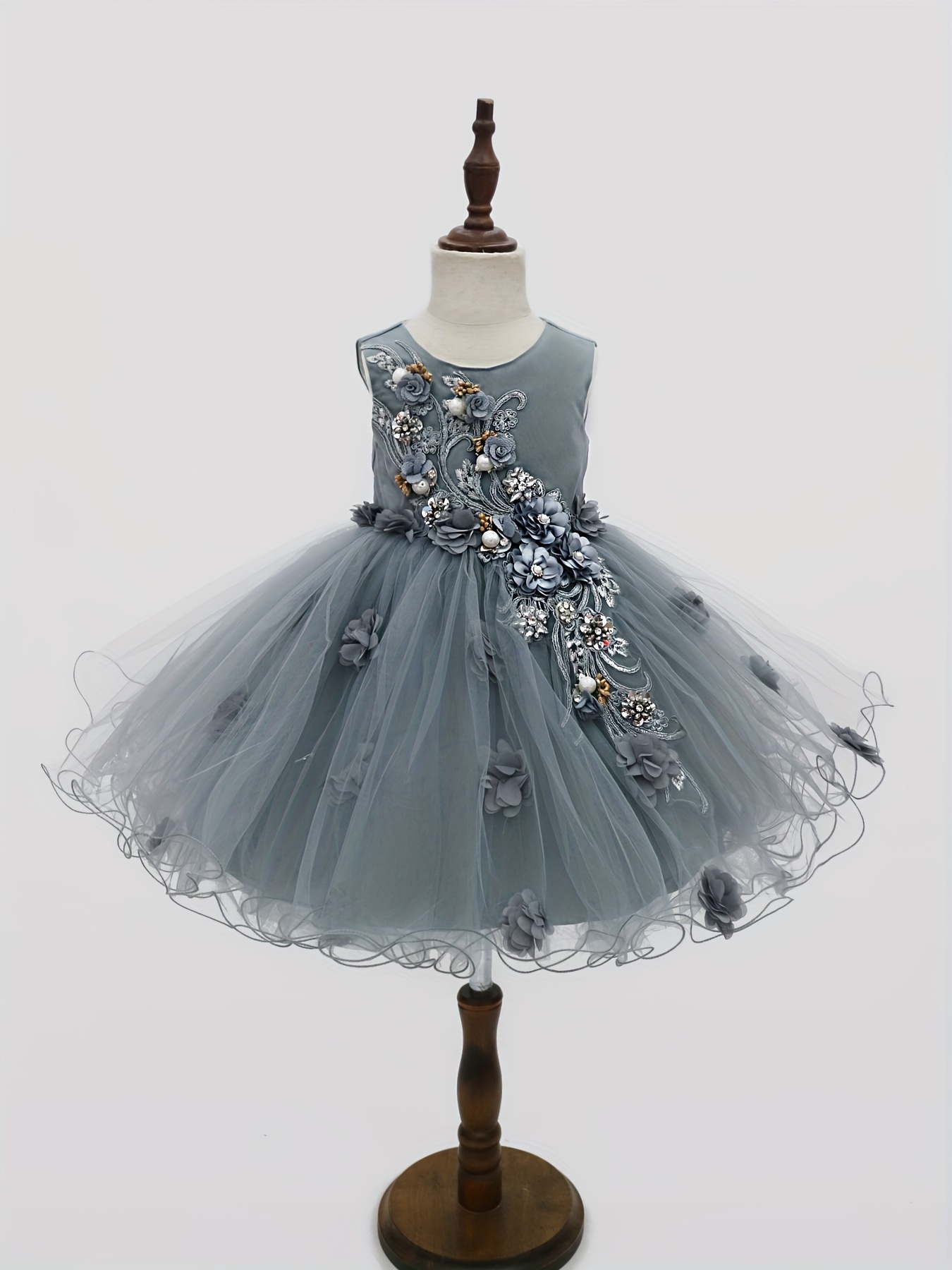 Slate Flower Girl Dresses