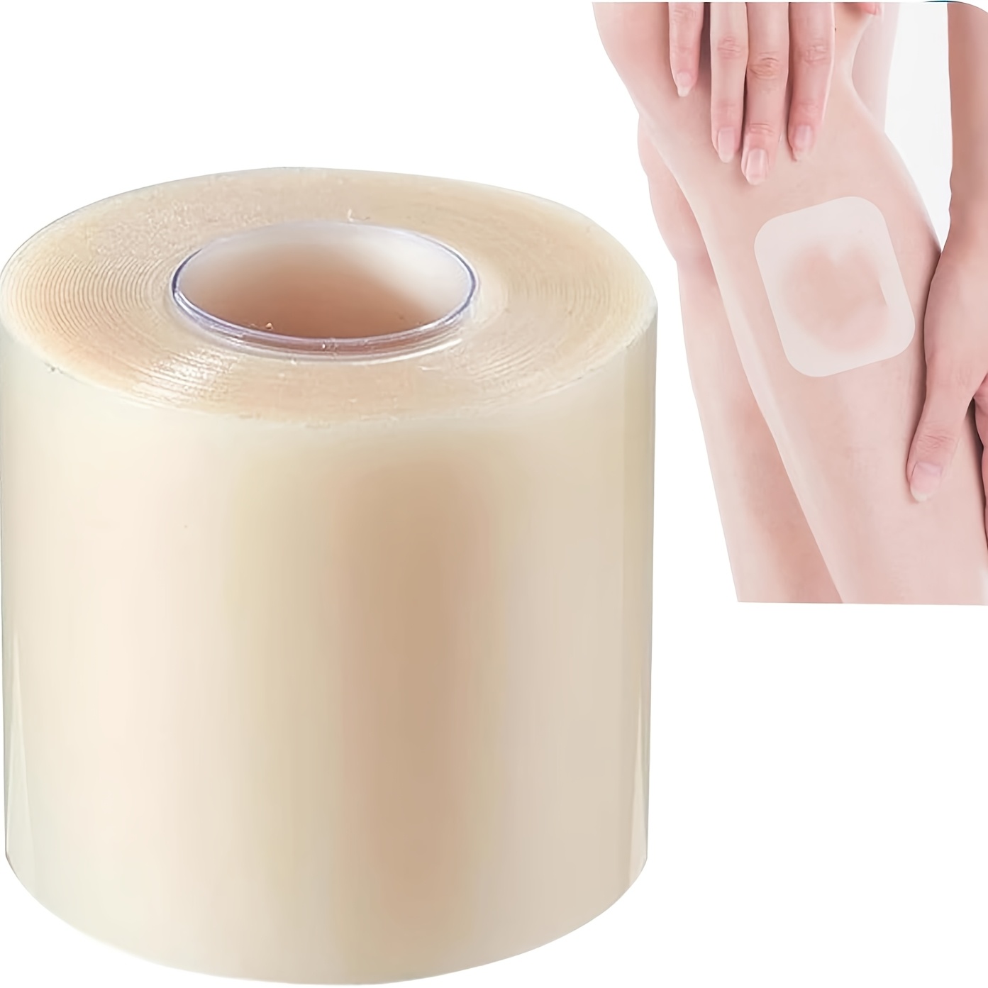 アイテム画像 1m/3m 1ロール ハイドロコロイドテープ – 超大型ハイドロコロイドパッチ、自己粘着性と柔軟性を備えた家庭必須アイテム。サイズ調整可能なハイドロコロイドジェルテープ、スポーツテープや包帯に最適