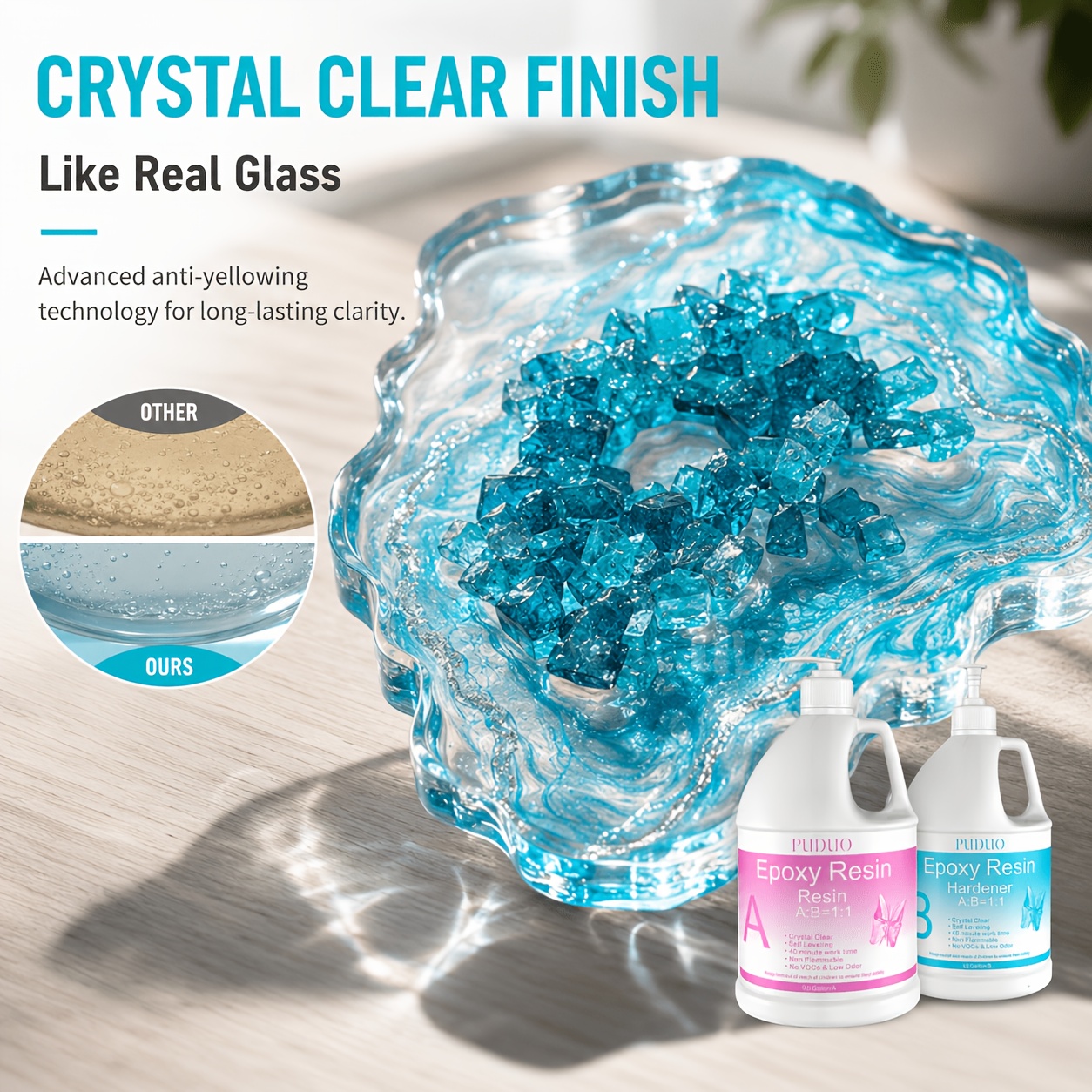 3.8L Professional Epoxy Resin Kit for Crafting