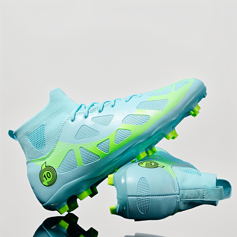 light blue football cleats