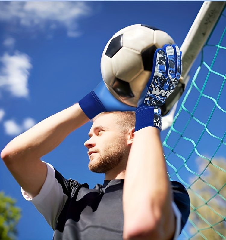 Without finger protection, Football goalkeeper gloves, colored style goalkeeper gloves, strong grip, non sliding football gloves
