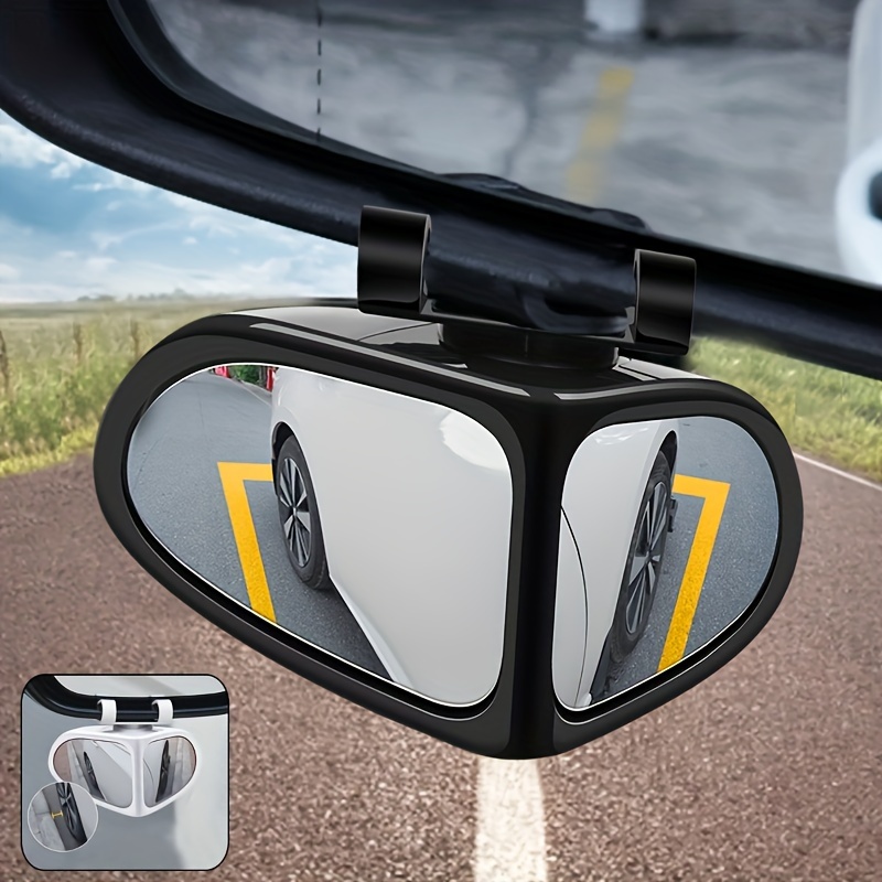 

2pcs/set 360-degree Adjustable Blind Spot Mirrors For Cars, Front And Rear Wheel Coverage, High- Reflective Reverse Assistance, Fit, Shape, Left Side