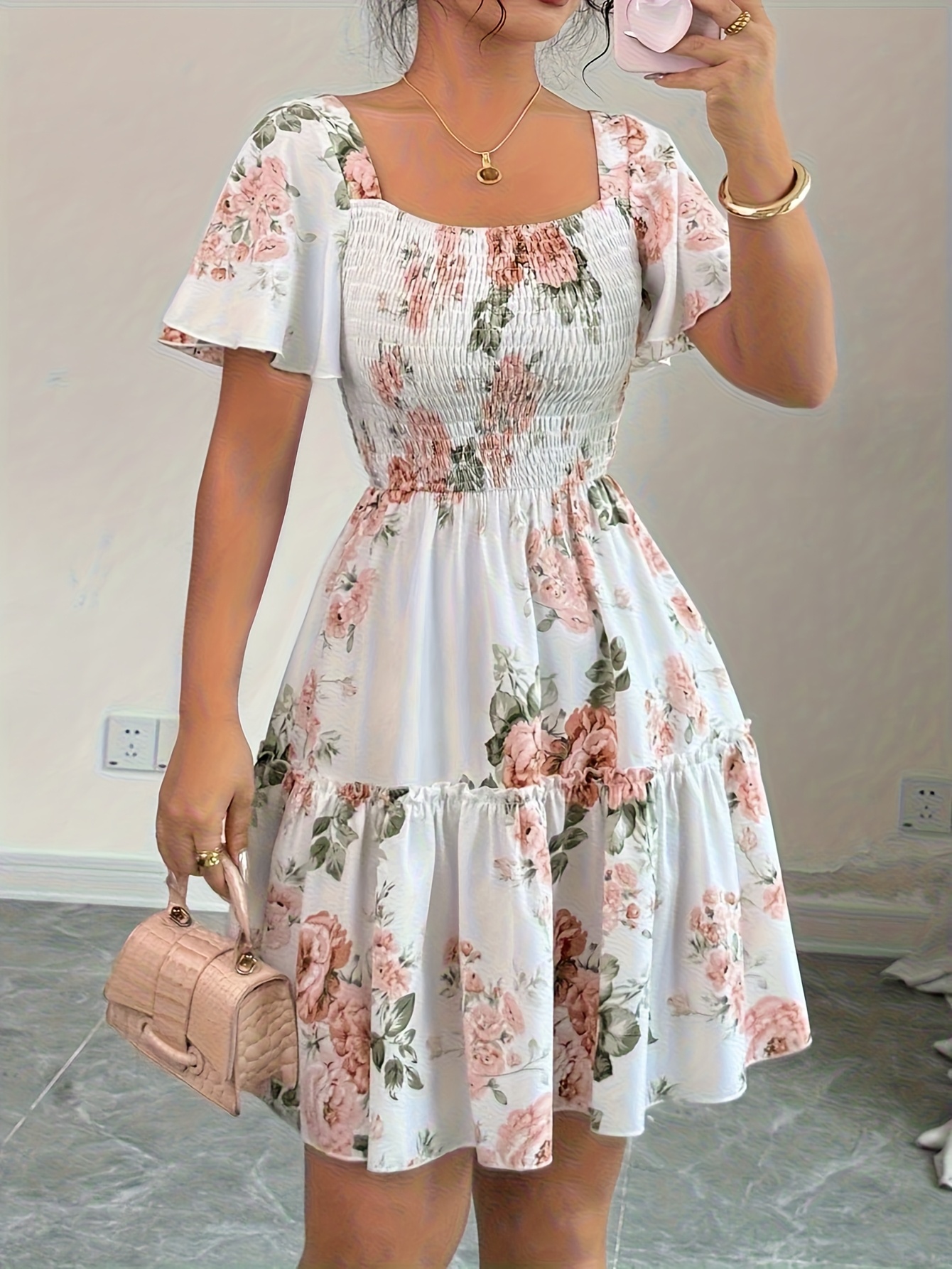knee length dresses for ladies LADIES ROSA DRESS-ALOFA LD3730  www.tanoa.co.nz