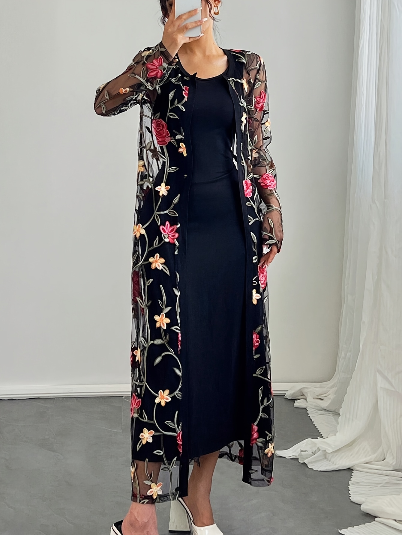 spring summer new womens casual lace embroidered dress set - Temu Bahrain