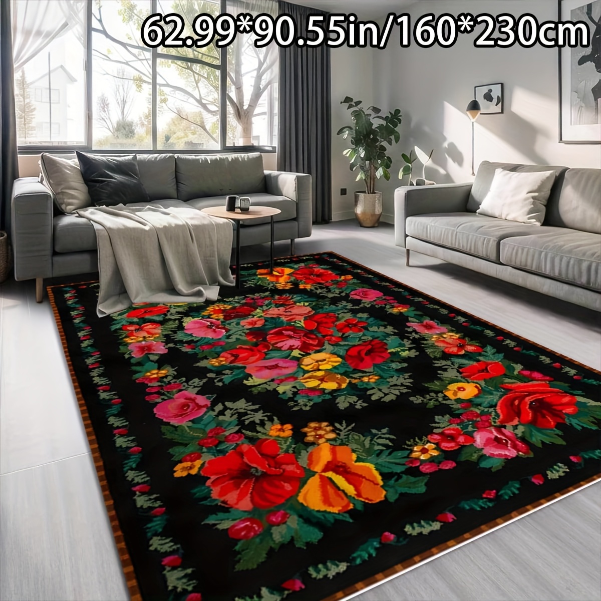 TEMU 1pc Decor With Pattern, Versatile Decorative Style, Suitable For Living Room Rugs, Sofa Cushions, Entrance Mats, Bedroom Carpets, Outdoor Rugs,