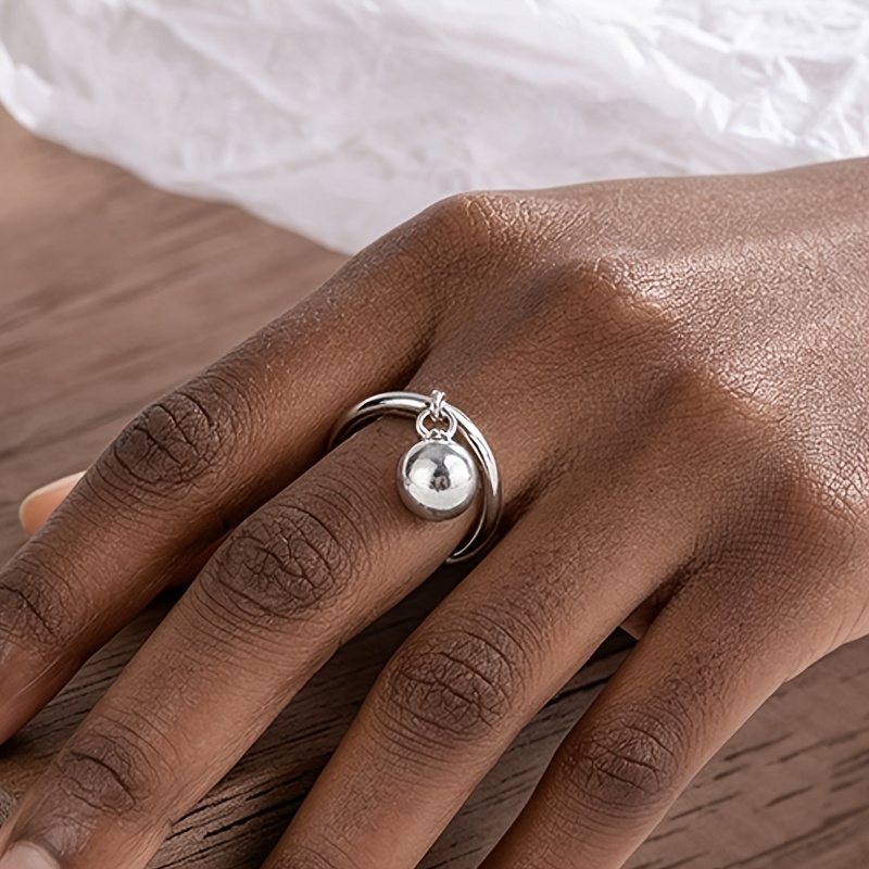 Women's Personalized Shiny Transfer Bead Ring