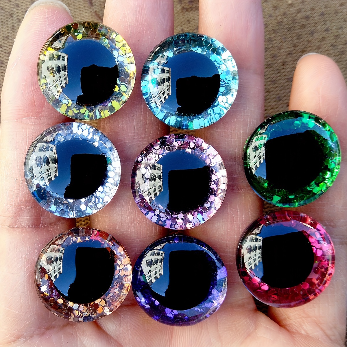 Plastic Safety Eyes Grommets Diy Self made Doll Eyes 3d Temu