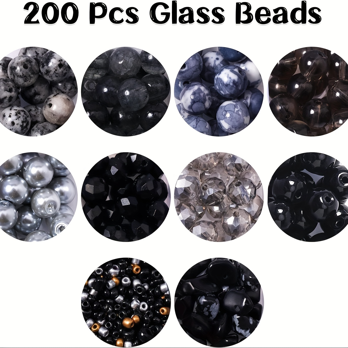 

Glass Beads Bracelet Jewelry Making Kit 10 Styles Charm Synthetic Crystal Beads For Jewelry Making Beading Supplies Kits For Diy Crafts Bracelets Earrings