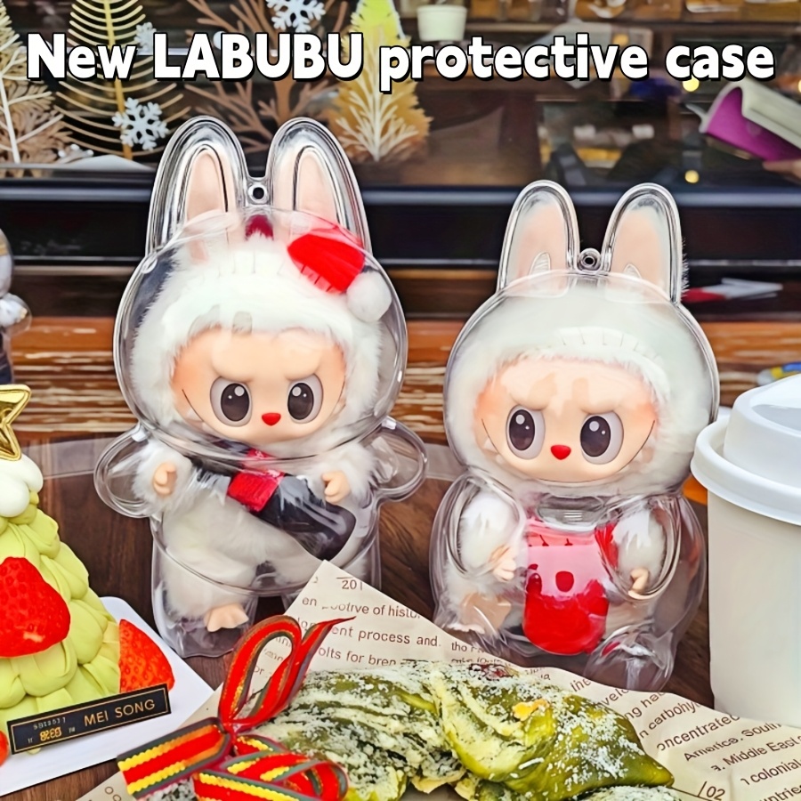 

1/2pcs New Labubu Protective Case, Made Of Acrylic Material, First And Generation Transparent Protective Cases, Protective Cases, Exquisite Gifts, And Protective Storage