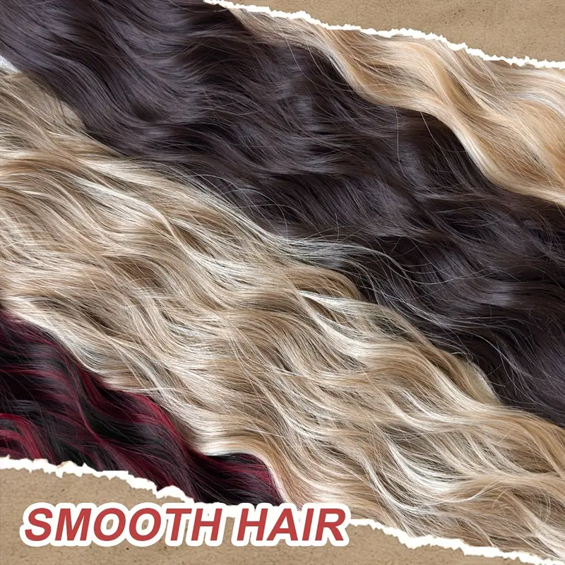 deep wave synthetic ponytail extensions for women adjustable drawstring hairpiece for daily use secure clip on natural look hair types ponytail hair extensions wavy hairpiece quick hairstyle solution details 5