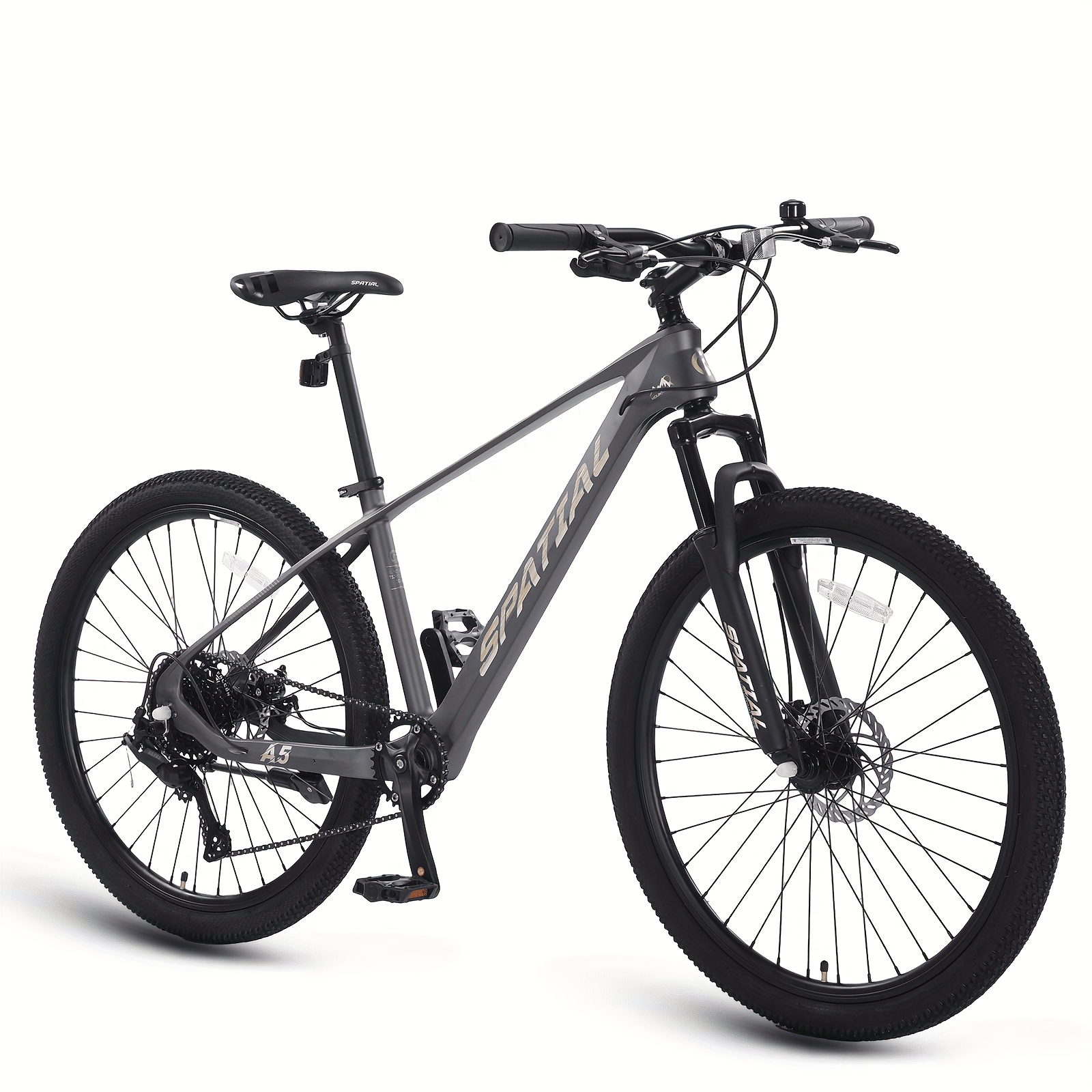 Image of Aiva 27.5 Inch Aluminum Alloy Mountain Bike 8-speed Brakes Suspension Fork Internal Cable Routing Adult Commuter Off-road Gray Blue Local Warehouse Shipping, Adventure, , , Youth, School/or As A Gift
