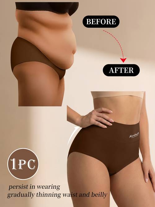 high waist panties breathable and close fitting womens underwear tummy control and lifting daily underwear panties seamless underwear tummy control waist cinching shaping underwear yoga sports fitness wear texture
