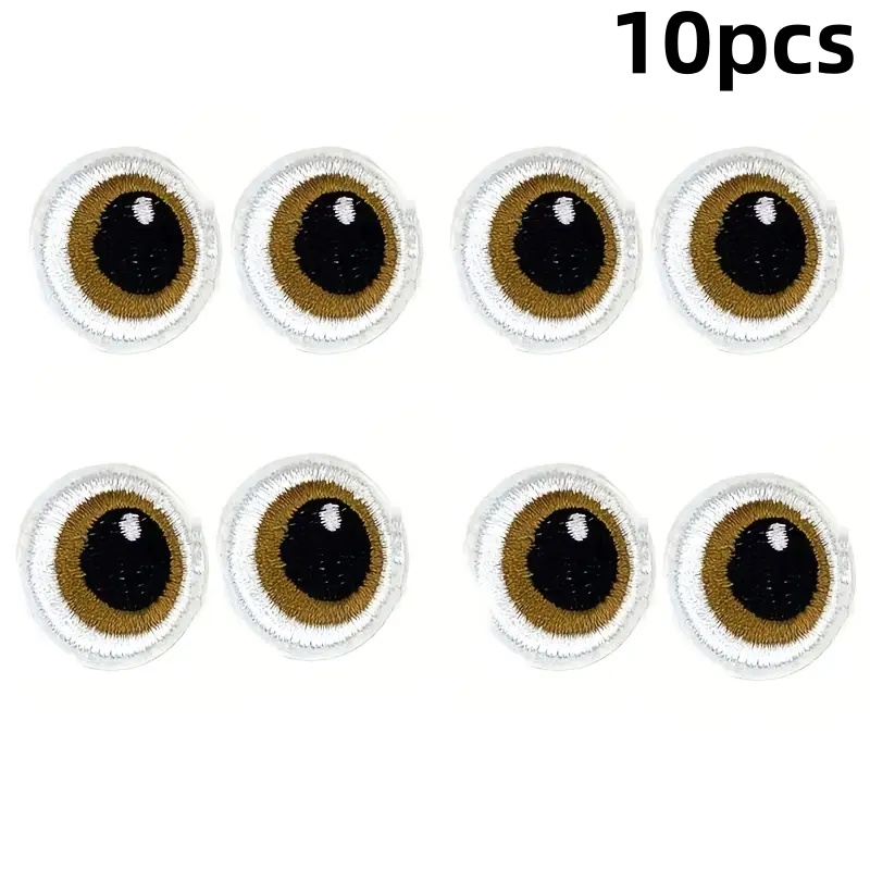 Image of 10pcs Embroidery Patches, Handmade Diy Decorative Fabric Patches, Sewing Patches Suitable For Clothing, Bags, Shoes, Hats, Home Decor, And More