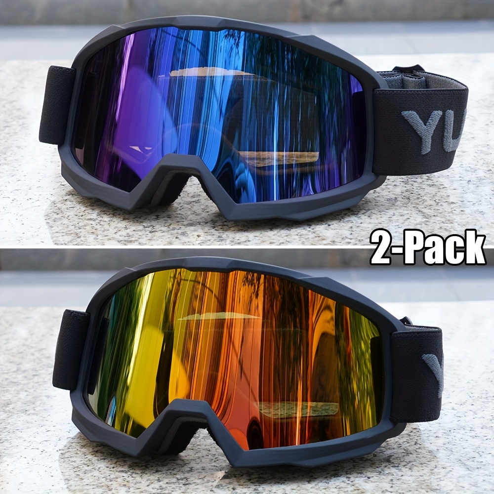 2-Pack Trendy Ski Goggles Ultra Lightweight High Cost-Effective