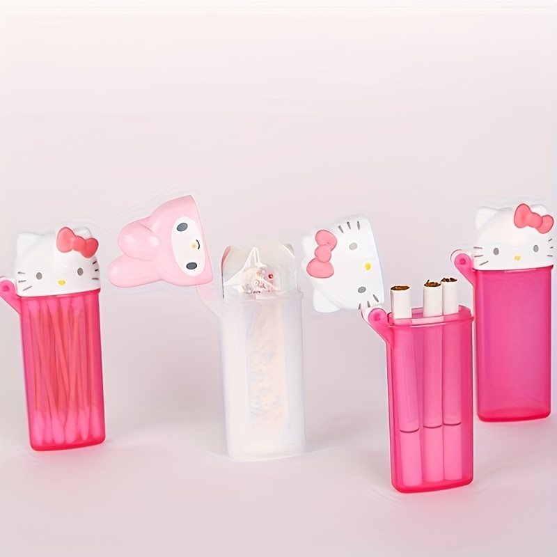 

Boîte à cure- Sanrio - Mignonne boîte de rangement portable en plastique, adaptée aux /fournitures de bureau quotidiennes à domicile