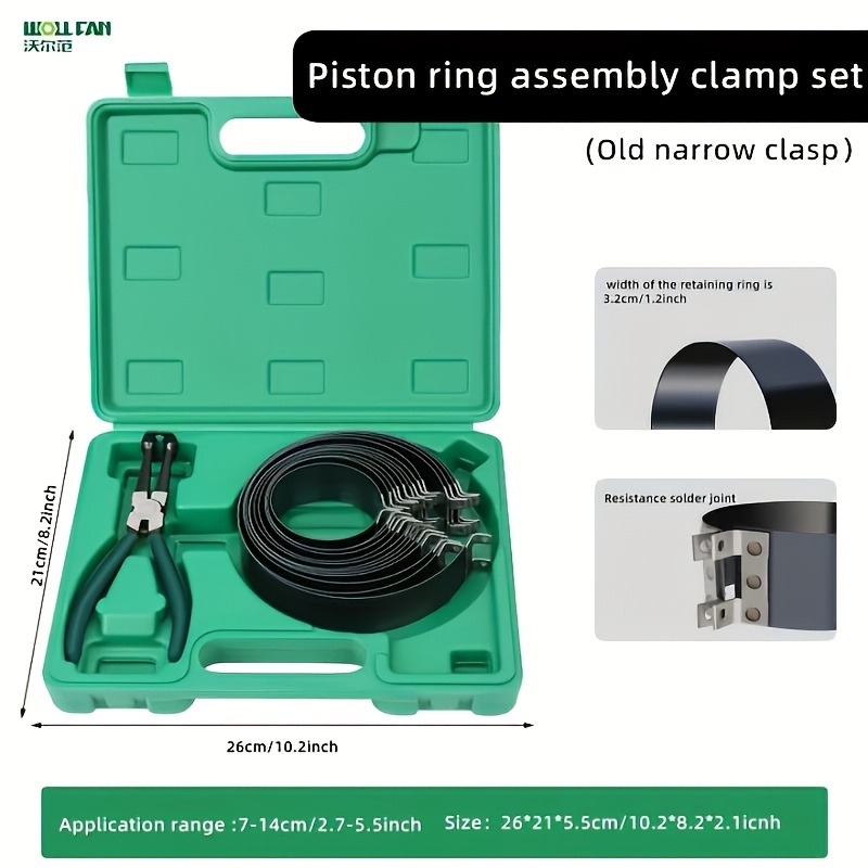 Piston Ring Compressor Universal Microtiller Accessory Piston Ring Installation Special Compressor Engine Tool