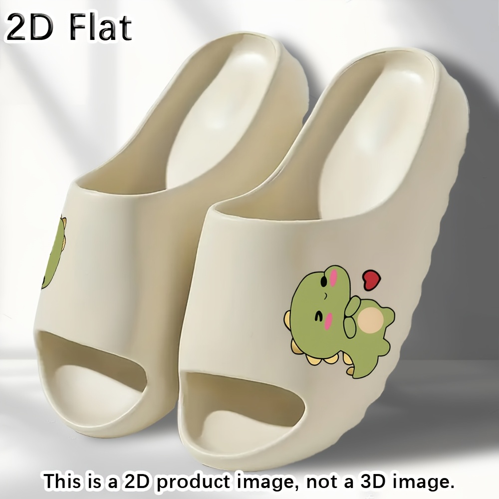 TEMU 1pc Slippers Couple Slippers Cute Cartoon Dinosaur Pattern Comfortable Indoor Non Slip Slippers