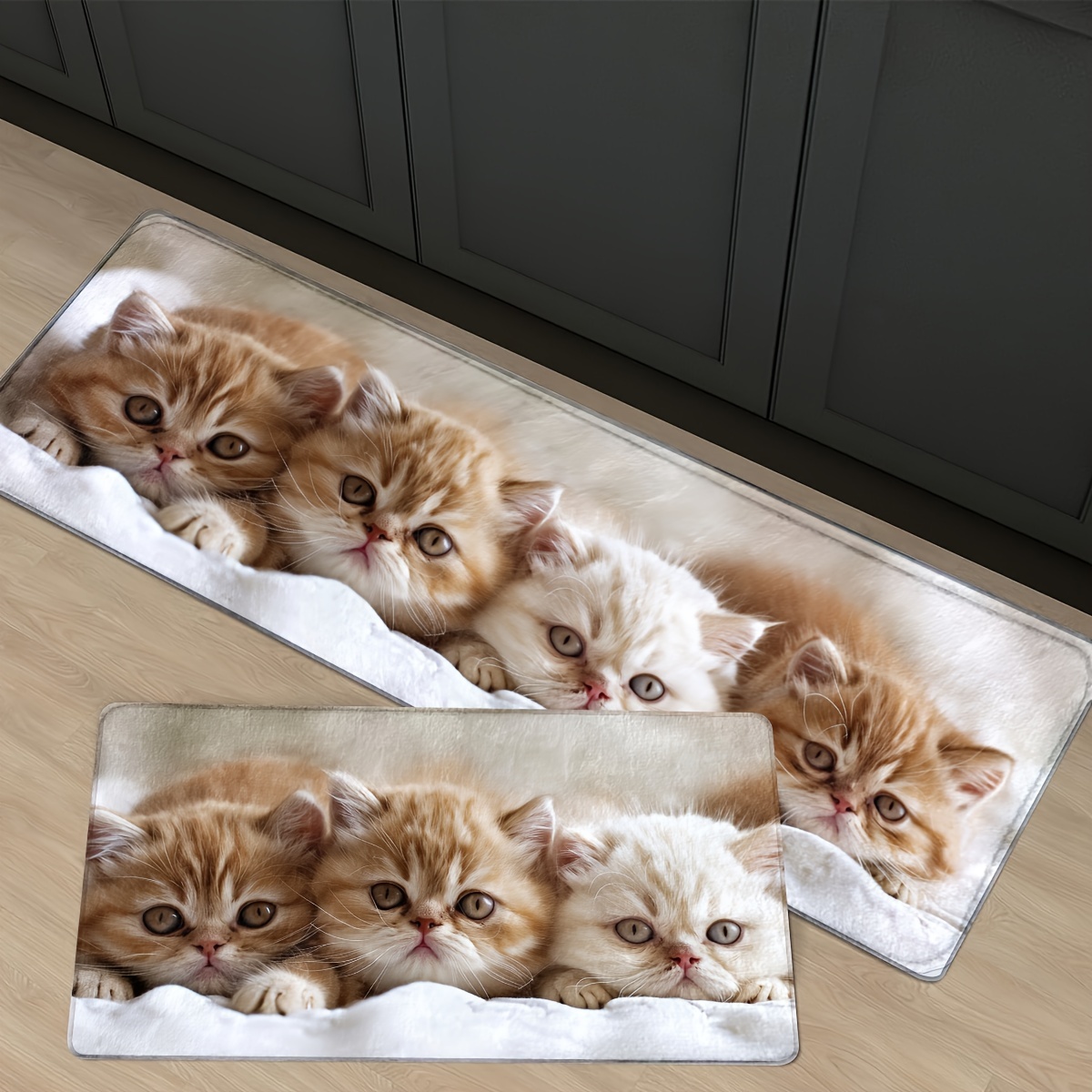 

Adorable Exotic Shorthair Cat Door Mat - Non-slip, Washable Entrance Rug For Kitchen, Bathroom, Laundry Room - Durable Polyester, Machine Made