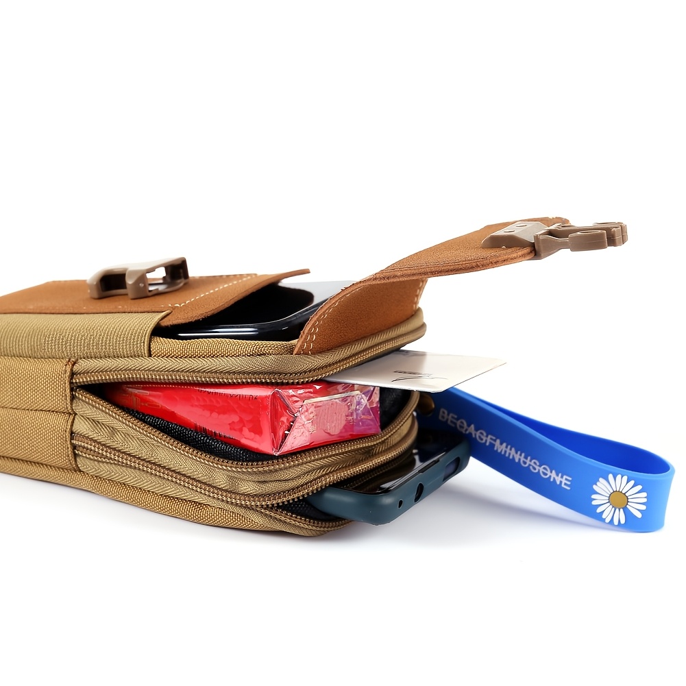 Unisex Belt Pouch Mobile Phone Bag, Tactical Waist Pack