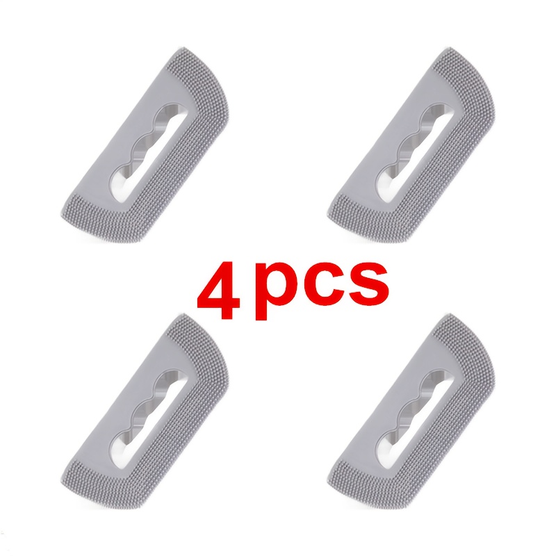 E-shop 4er-Pack Haarreinigungsbürste | Weiche Gummi-Zahnbürste, Manuelle Haar-Entferner, Kleidung und Teppich Haarentferner Bürste, Kein erforderlich