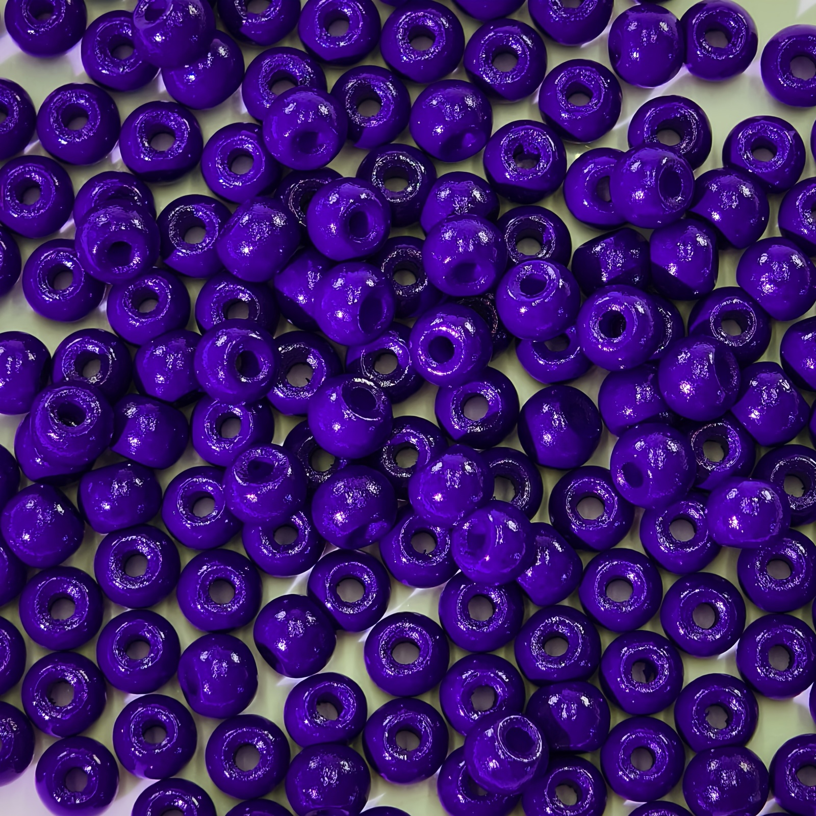 25G Solid Color Enamel Glass Round Beads, 4Mm