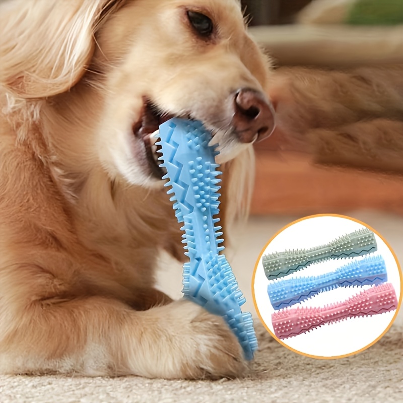 

Interactive Dog Toothbrush Toy, Thermoplastic Rubber Chew Toy For Puppies And Dogs, Dental Teeth Cleaning Tool, All Breed Sizes, Pet Mascotas