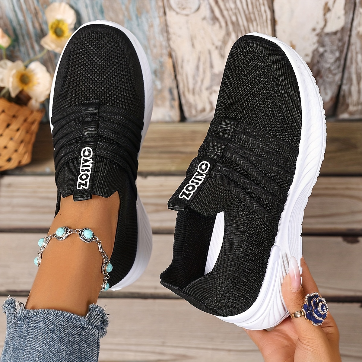 Plus-size Women' Summer Casual Sneakers, Mesh Breathable Comfortable Outdoor Running Shoes, Suitable For Beach, Vacation, And Camping, Women Shoes