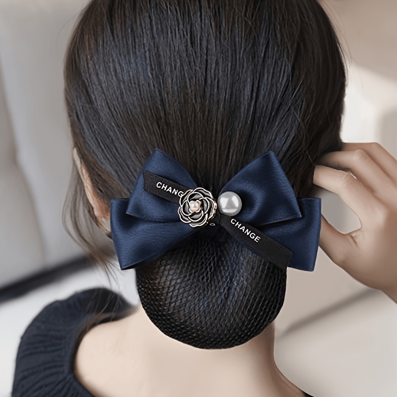 TEMU Camellia Professional Anti-slip Invisible Hair Net For Updos, Headwear For Nurses And Bank Workers