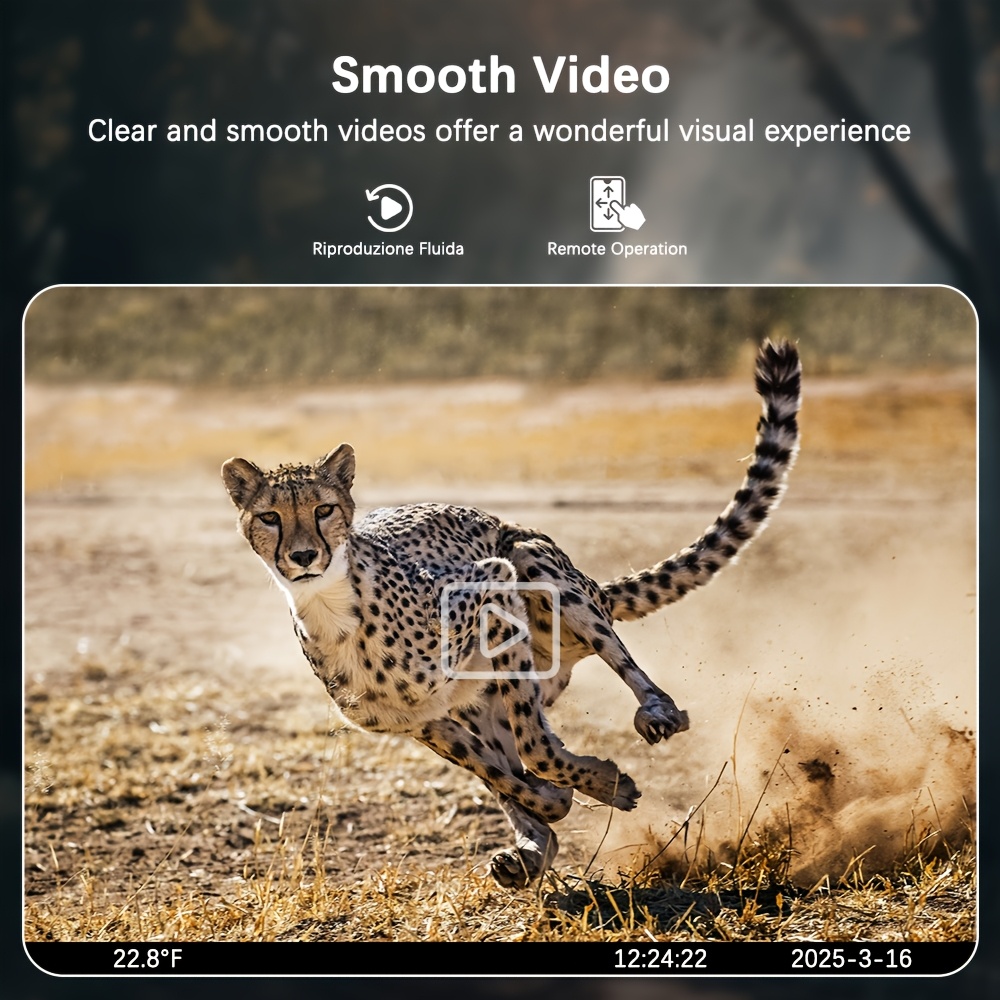 SZSINOCAM Solar 4G Wildlife Camera | Ultra HD Night Vision & 0.2s Trigger | Phone Access Anywhere | 24/7 Weather Resistant Monitoring