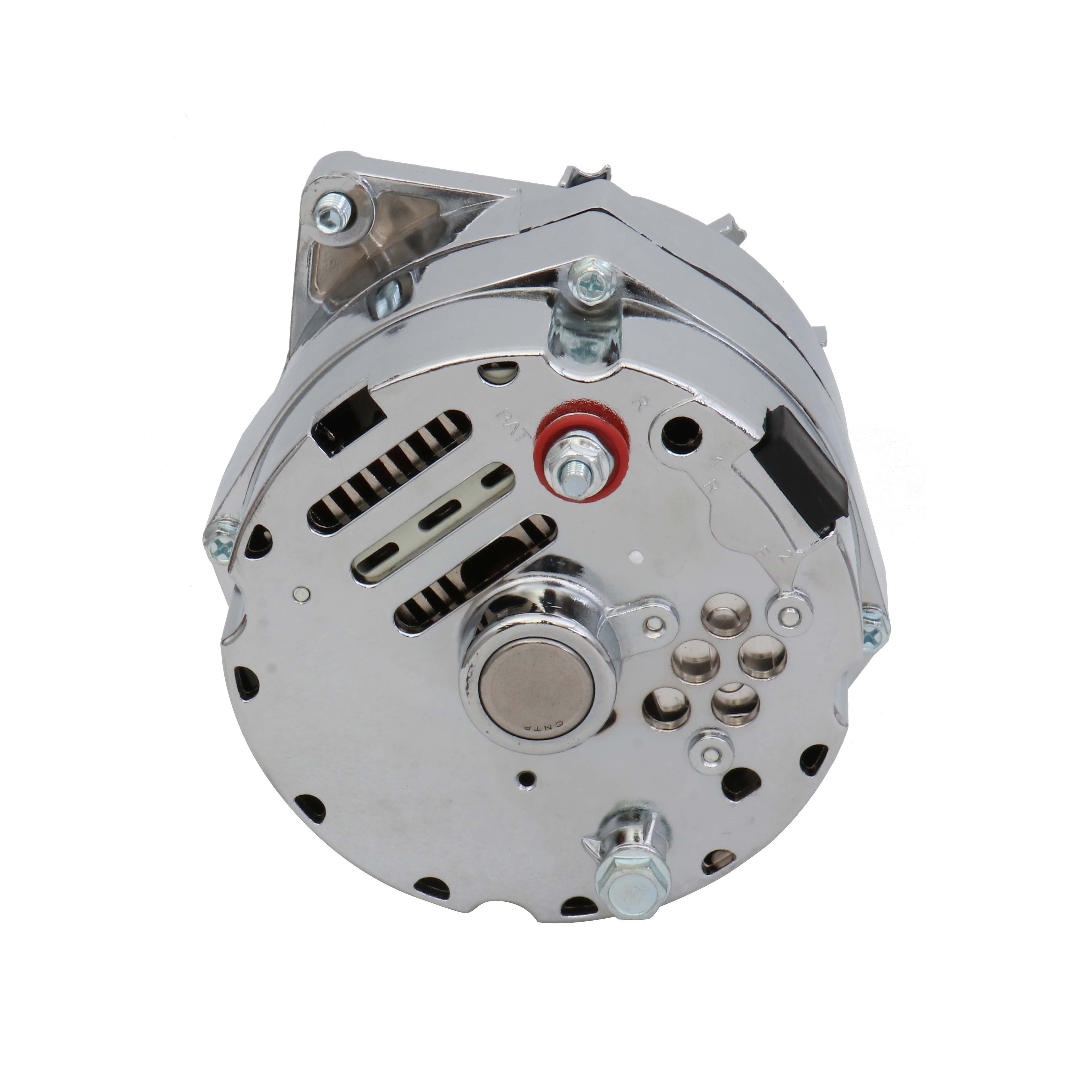 Alternator For 110Amp Chrome 1 Wire Self Exciting Street Rod | 1968 To 1982 GM Vehicles - Image 4