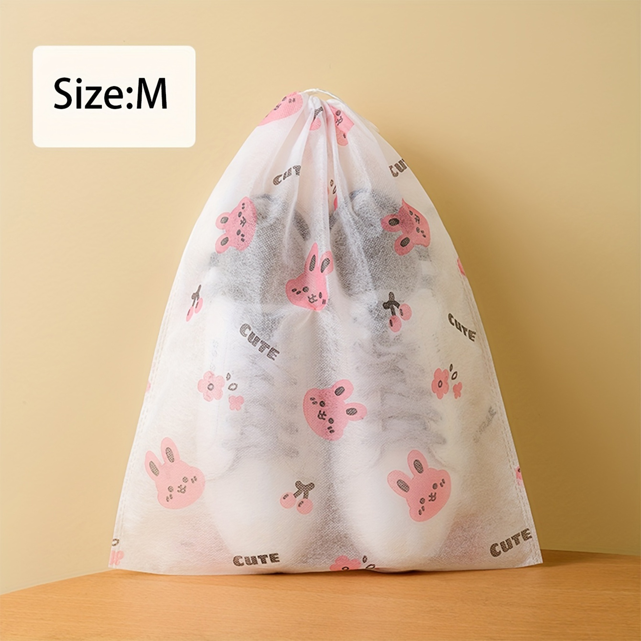 Image of 10pcs Shoe Storage Bags, A Magic Weapon Against Dust And Yellowing! Made Of Non-woven Fabric, Easily Protect Your White Shoes. Large Or Small Shoes, Perfectly