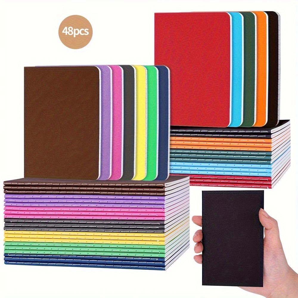 4Pcs Cahiers A6, Cahier de Poche Petit Cahier Mini Cahier avec