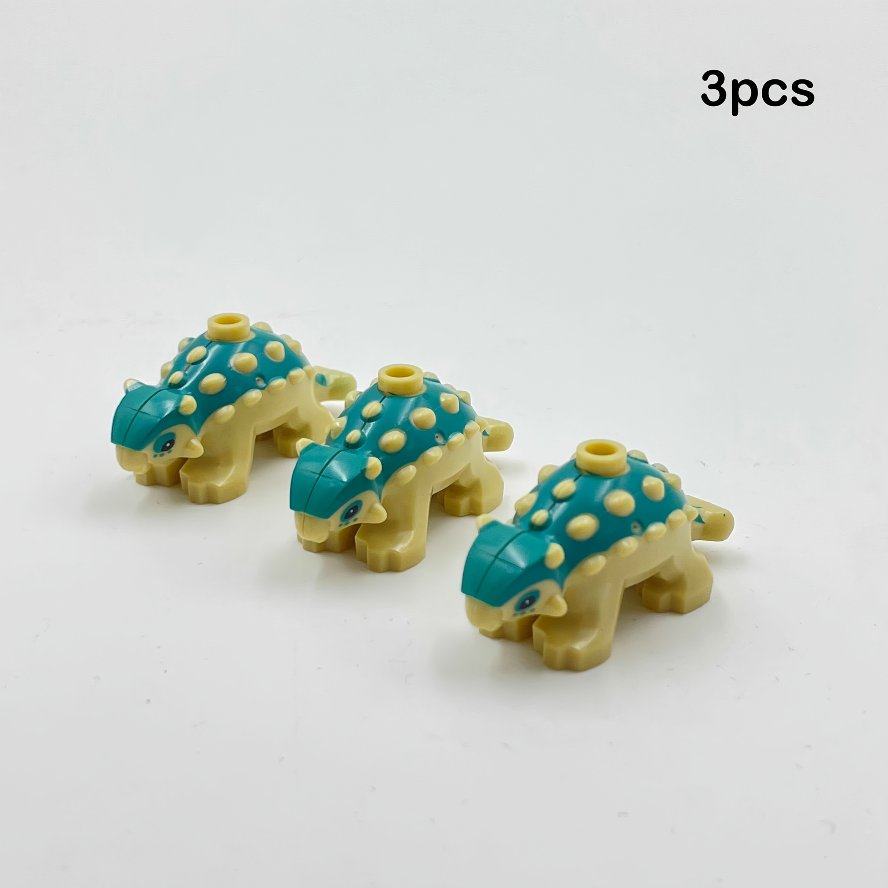 Image of Moc Building Blocks 3pcs Dinosaur Model Animal Accessories Zoo Forest Scene Diy Expansion Parts Small Particle Assembly Toys Christmas Gift