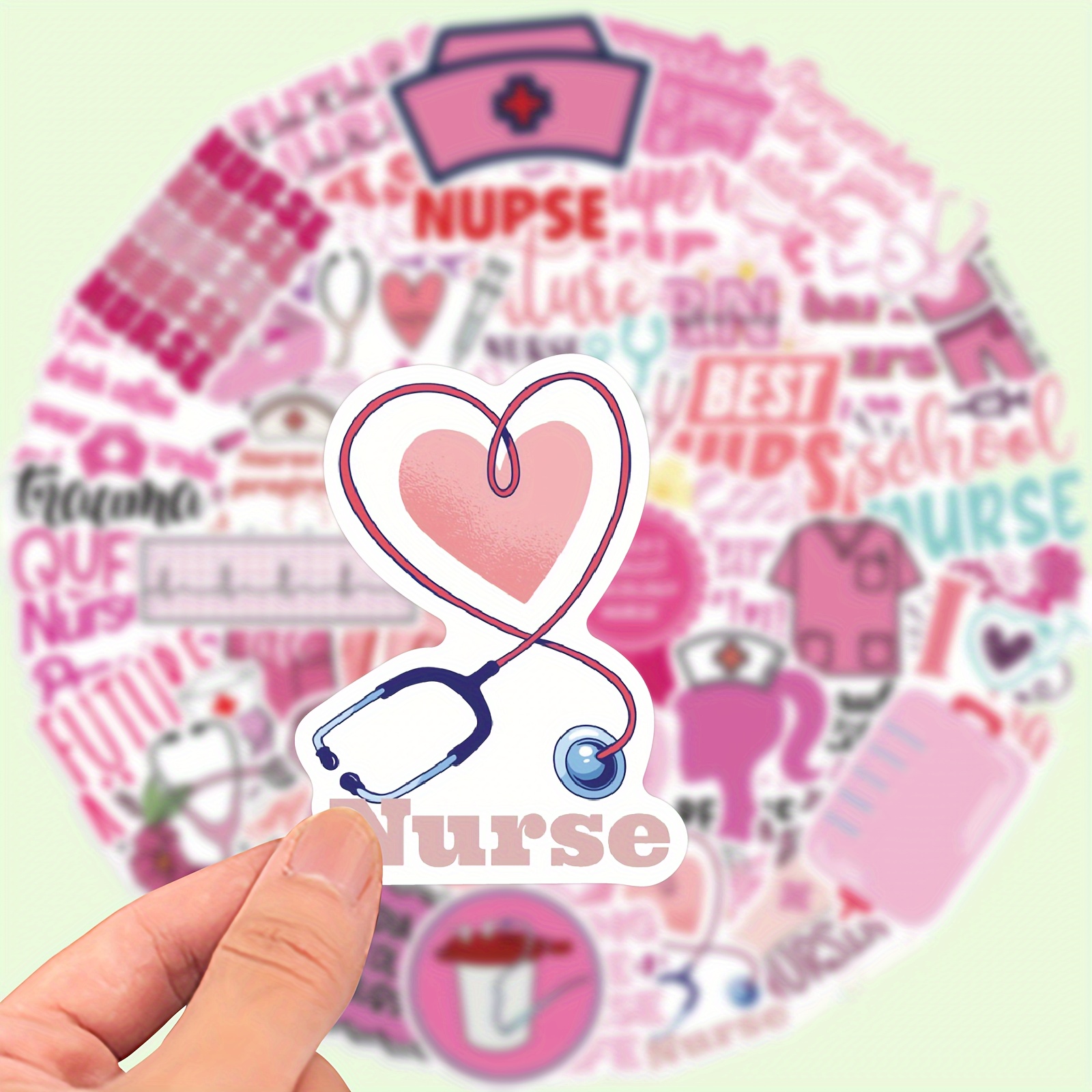 

50- Nurse Decal , , , No Needed, For Laptop, , Luggage, , , Guitar, ,