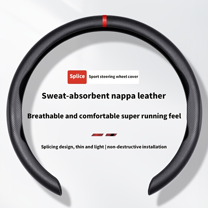 TEMU Anti-slip Wear-resistant Steering Wheel Cover | Ultra-thin Universal Half-wrap Car Handle Protector